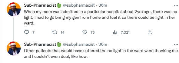 “A colleague in the ICU died due to a power outage that lasted for more than 24 hours” – Nigerian Pharmacist shares.